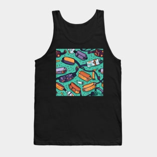 Fanny Pack Belt Bag Athletic Training Seamless Pattern Tank Top